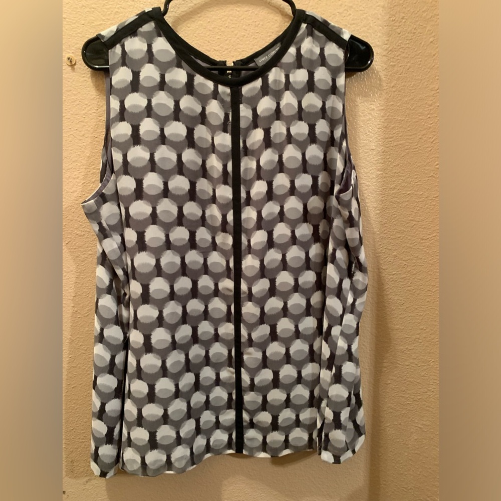 Vince Camuto, Lined, sleeveless blouse